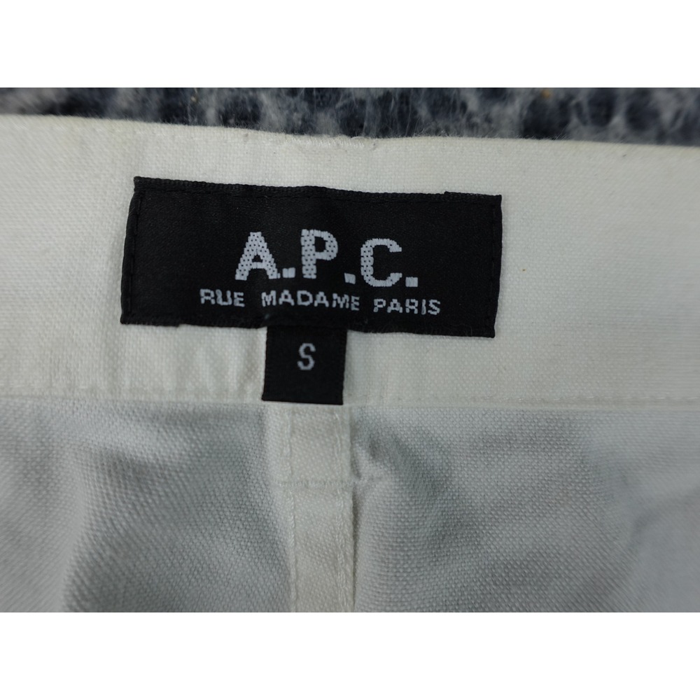 A.P.C. Tailored Cotton Shorts Mens S Cream Button Fly 5-Pocket Designer - Picture 2 of 9